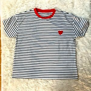 Striped tee- free w/ purchase
